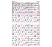 Paw Patrol Juego de Sábanas Patrulla Canina, 3 Piezas, Microfibra, Azul y Rosa, para Cama 90 cm (Rosa)