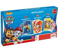 Paw Patrol Juegos Caja 3 en 1 Cuarteto Mau Mau Memo 99 Cartas