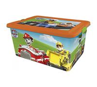 Paw Patrol La Patrulla Canina - Contenedor 23 litros con Tapa y Cierres, Caja organizadora (STOR 04626)