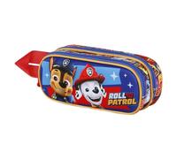Paw Patrol La Patrulla Canina Duty-Estuche Portatodo 3D Doble, Multicolor, 22 x 9,5 cm