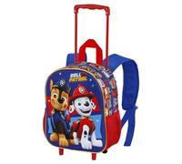 Paw Patrol La Patrulla Canina Duty-Mochila 3D con Ruedas Pequeña, Multicolor, 26 x 34 cm, Capacidad 12,5 L