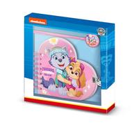 Paw Patrol La Patrulla Canina Friendship-Diario Corazón Llave + Boli, Rosa