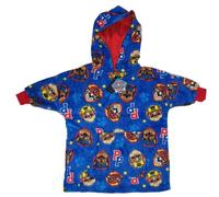 Paw Patrol La Patrulla Canina Manta de Gran Tamaño con Capucha para Niños - 5-6 Años: 116cm