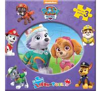 Paw Patrol La Patrulla Canina Niñas Mi Primer Libro de Puzles - Rompecabezas para niños, libro de cartón de 10 páginas, 3 puzzles para disfrutar