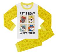 Paw Patrol La Patrulla Canina - Rubble - Unisex Pijama de Manga Larga - 100% Algodón - 2-3 Años: 98cm