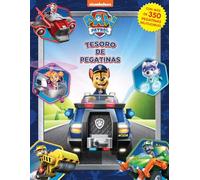 Paw Patrol La Patrulla Canina Tesoro de Pegatinas - Libros de actividades para niños, 350 pegatinas reutilizables, 96 páginas de diversión