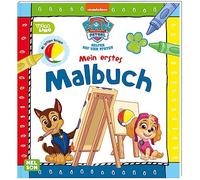 PAW Patrol Lernbuch: Mein erstes Malbuch: Mit Ausmalbildern und farbigen Vorlagen | Spielend Farben und Formen lernen ab 2 Jahre