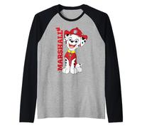 Paw Patrol Marshall Fire Rescue Hero Adventure Bay Pup Retro Camiseta Manga Raglan