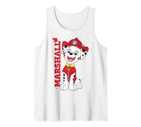 Paw Patrol Marshall Fire Rescue Hero Adventure Bay Retro Cachorro Camiseta sin Mangas