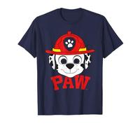 Paw Patrol Marshall Retro Fire Rescue Adventure Pup Obra de Arte Camiseta