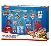 PAW Patrol - mega fan set, regalo para fiestas o cumpleaños infantiles, 19 piezas, con muchas sorpresas, accesorios y complementos, gran idea de regalo para los fans de los ayudantes de cuatro patas