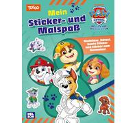 PAW Patrol Mitmachbuch: Mein Sticker- und Malspaß: Malbilder, Rätsel, bunte Sticker und Sticker zum Ausmalen!