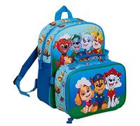 Paw Patrol - Mochila con bolsa de almuerzo para niños, mochila isotérmica a juego, azul, Taille unique, Casual