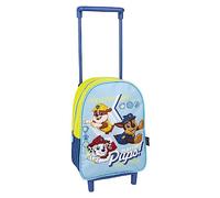 Paw Patrol Mochila con Ruedas, Diseño Chase Marshall y Rubble Mochila Escolar, Patrulla Canina Mochila Infantil Carrito, Mochila de Viaje, Regalo para Niños