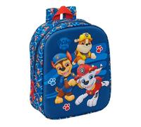 PAW PATROL - Mochila de Guardería 3D, Fácil Limpieza, Ideal para Niños de Diferentes Edades, Cómoda y Versátil, Calidad y Resistencia, 22x10x27 cm