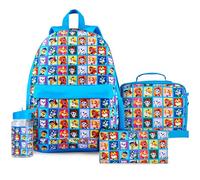 Paw Patrol Mochila Escolar Niña Niño Set Bolsa Infantil Guarderia Preecolar con Botella Agua Estuche Niño Bolsa Almuerzo Chase Skye