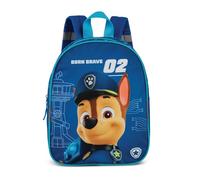 Paw Patrol - Mochila infantil con gran compartimento principal, 29 x 23 x 10 cm, color azul, Patrulla Canina 1, 33 x 24 x 13 cm