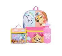 Paw Patrol Mochila Patrulla Canina | Mochila Escolar | Everest Y Skye Mochila Niños Bolsa De Almuerzo Y Botella Agua | One Size Morado