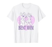 Paw Patrol Mother's Day Best Mom Heart Camiseta