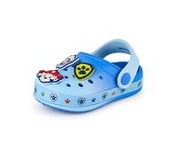 Paw Patrol Niños Zuecos Niños Slip On Calzado Novedad Charms en Azul Chase Marshall Rubble Sandalias Deslizante con Correa Ajustable