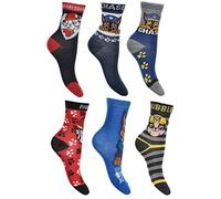 PAW PATROL Pack de 6 calcetines para niño con muchos patrones y diseños diferentes, Mix 13, 27-30