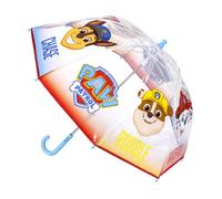 ARTESANÍA CERDÁ Paraguas infantil Paw Patrol burbuja – 100% POE, fibra de vidrio, apertura manual