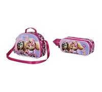 Paw Patrol Paramount Patrulla Canina Mighty - Bolsa Portamerienda 3D + Estuche Portatodo Doble 3D