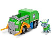 Paw Patrol Patrulla Canina - CAMIÓN DE Reciclaje + Figura Rocky - Camión Juguete con 1 Figura Rocky Patrulla Canina - 6061804 - Juguetes Niños 3 Años +