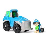 PAW Patrol Patrulla Canina - Coche Dino Rescue + Figura Rex Coche de 15 cm con 1 Figura Rex - 6063452 - Juguetes Niños 3 Años +