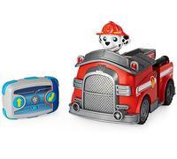 Paw Patrol Patrulla Canina - Coche Teledirigido de Marshall Coche RC Marshall con 2 Direcciones, 2.4GHZ hasta 76m - Patrulla Canina Juguetes - Juguetes Niños 3 Años +