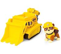 Paw Patrol Patrulla Canina - Excavadora + Figura Rubble - Excavadora Juguete para Niños con 1 Figura Rubble Patrulla Canina - 6061794 - Juguetes Niños 3 Años +