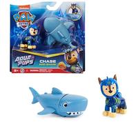Paw Patrol Patrulla Canina - Figura Chase y Tiburon Aqua Pups - 6066149 - Patrulla Canina Juguetes - Juguetes Niños 3 Años + - Regalo Niño 3 Años +