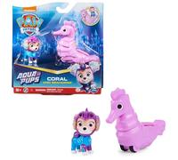 Paw Patrol Patrulla Canina - Figura Coral y Caballito de Mar Aqua Pups - 6066150 - Patrulla Canina Juguetes - Juguetes Niños 3 Años + - Regalo Niño 3 Años +