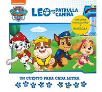 Paw Patrol | Patrulla Canina. Lectoescritura - Leo con la Patrulla Canina. Un cuento para cada letra: a, e, i, o, u - p, l, m, s: Con letra manuscrita y mayúscula (Nickelodeon)