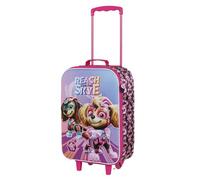 Paw Patrol Patrulla Canina-Maleta Trolley Soft 3D, 17 x 33 x 52 cm, Capacidad 26 L, Rosa Mighty