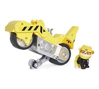 Paw Patrol Patrulla Canina - Moto Pups Deluxe y Figura Rubble: Moto Excavadora Que Hace Caballitos - Patrulla Canina Juguetes - 6060543 - Juguetes Niños 3 Años + Regalo Niño 3 Años +
