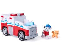 Paw Patrol Patrulla Canina - Pack Camión De Salvamento Search & Rescue Figura De Marshall Y Gatito | Juguetes Patrulla Canina | Juguetes Niños 3 Años O Más | Regalos Niños 3 Años O Más