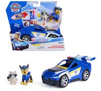 Paw Patrol Patrulla Canina - Pack Coche de Policía de Rescate Search & Rescue Figura de Chase y Mapache - Patrulla Canina Juguetes - Regalo Niño 3 Años + - Juguetes Niños 3 Años +