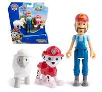 Paw Patrol Paquete de figuras Marshall y Farmer Al con figura de oveja, a partir de 3 años