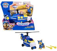 Paw Patrol Patrulla Canina - Pack Figura Chase Air Rescue Y HELICÓPTERO Lanza PROYECTILES - Patrulla Canina Juguetes - Regalo Niño 3 años + - 6071173 - Juguetes Niños 3 años +
