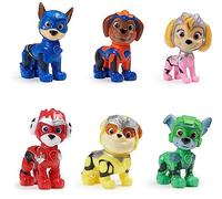 Paw Patrol Patrulla Canina - Pack Figuras Patrulla Canina - 6 Figuras de Acción Coleccionables Superpelícula - Juegos Infantiles - Juguetes Niños 3 Años +