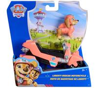 Paw Patrol Patrulla Canina - Pack Moto de Rescate y Figura Liberty, Fabricado con Plástico Reciclado, Patrulla Canina Juguetes, Regalo Niño 3 años +, Juguetes Niños 3 años, Juegos Infantiles