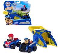 Paw Patrol Patrulla Canina - Pack Pup Squad Racers Lanzador con 2 Vehículos: Coche Policía Chase y Quad Ryder - Patrulla Canina Juguetes - Regalo Niño 3 años + - Juguetes Niños 3 años