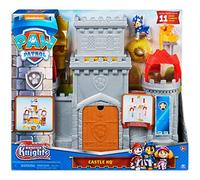 Paw Patrol Patrulla Canina - Rescue Knights - Castillo de Caballeros HQ de 11 Piezas, 1 Figura de Chase Patrulla Canina y 1 Figura del Minidragón Draco - 6062103 - Juguetes Niños 3 Años +
