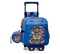 Paw Patrol Patrulla Canina Rescue Knights Mochila Preescolar con Carro Azul 23x25x10 cms Poliéster 5,75L