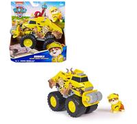 Paw Patrol Patrulla Canina Rubble y Excavadora Rescue Wheels 3+ años | Pack Excavadora Rescue Wheels con rodillo con figura Rubble. Vehículo Patrulla Canina para niños desde 3 años.