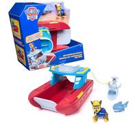 Paw Patrol Patrulla Canina - Sea Patroller con Figura de Chase y de Tiburón, Barco de Rescate con 2 Modos de Vigilancia - Patrulla Canina Juguetes - Regalo Niño 3 años + - Juguetes Niños 3 años