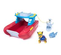 Paw Patrol Patrulla Canina - Sea Patroller con Figura de Chase y de Tiburón, Barco de Rescate con 2 Modos de Vigilancia - Patrulla Canina Juguetes - Regalo Niño 3 años + - Juguetes Niños 3 años
