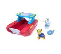 Paw Patrol Patrulla Canina - Sea Patroller con Figura de Chase y de Tiburón, Barco de Rescate con 2 Modos de Vigilancia - Patrulla Canina Juguetes - Regalo Niño 3 años + - Juguetes Niños 3 años