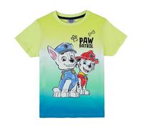 Paw Patrol, Patrulla de Cachorros Niño Camiseta con Chase &Marshall 82004 Verde